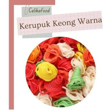 Kerupuk Keong Warna Warni 250gr Krupuk Seblak Mentah