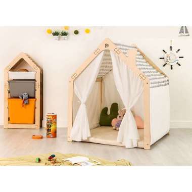 Ebonia ANGEL Play House Rumah Kayu Mainan Anak -Wave Gray