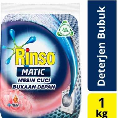 Promo Harga RINSO Detergent Matic Powder Front Load + Molto 1000 gr - Blibli