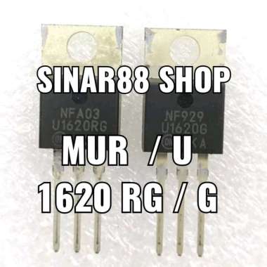 TR U1620RG MUR1620G U1620G U 1620 RG G MUR 1620G TRANSISTOR MOSFET DIODA DIODE