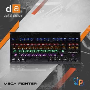 Keyboard Gaming Mechanical Digital Alliance Meca Fighter Rainbow LED - Red Switch Brown Switch