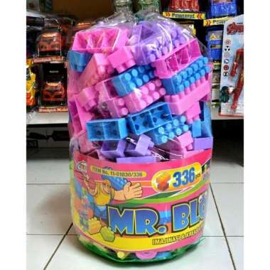 MAINAN BALOK SUSUN MR BLOCK ISI 306 DAN 336 PCS MAINAN BLOCK BRICK 336 PCS