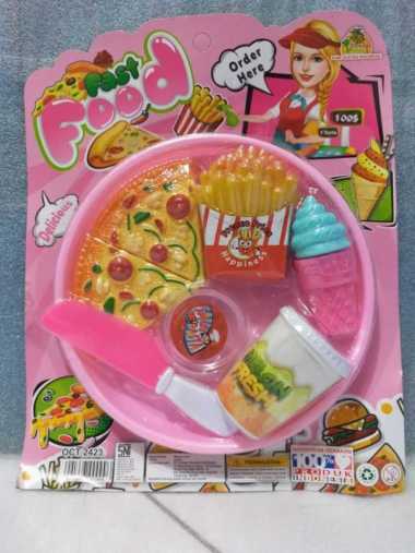 MAINAN MAKANAN PIZZA SET MAINAN MASAK MASAKAN MAINAN ANAK PEREMPUAN OCT2423