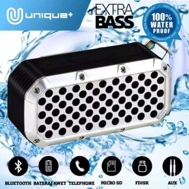 Unique Bluetooth Speaker Mini Wireless Portable Waterproof Anti Air Merah warna