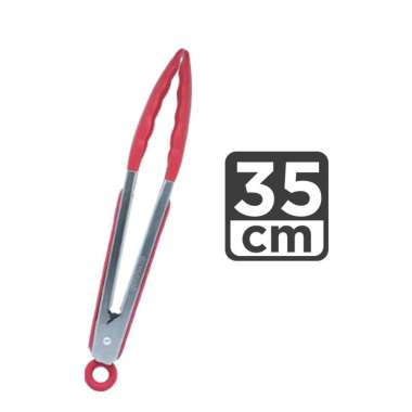 Goto Kitchen Utensil Silco Spatula Silikon Capitan Sendok Masak Dapur FOOD CLIP 35CM RED