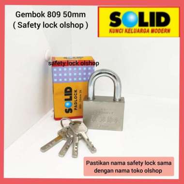 Gembok Baja SOLID 809 50 mm