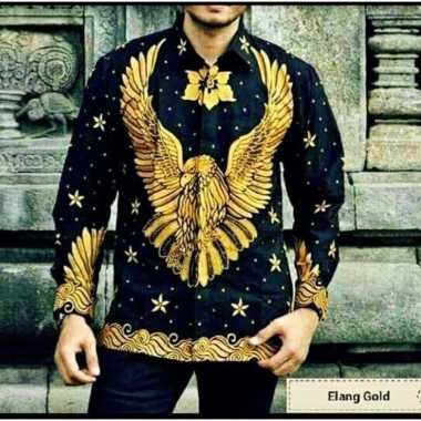[C03]BAJU BATIK PRIA MOTIF BURUNG ELANG