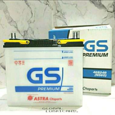 Aki/ Baterai Mobil GS Premium Astra Otoparts NS60 (46B24R) Avanza/ Rush/ Xenia/ Terios/ Grand Max/ L