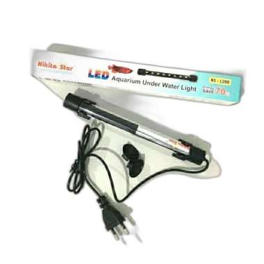 Lampu Celup Led Nikita Star Ns - L300 / Lampu Celup 30Cm Aquarium Putih Biru