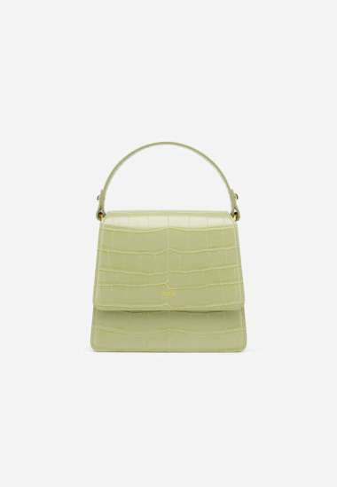 JW Pei The Fae Top Handle Bag Ivory Croc