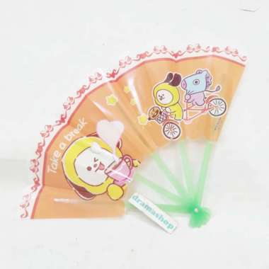 Kipas tangan lipat mini plastik