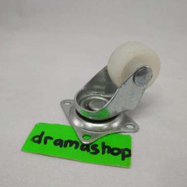 Roda Hidup Nylon Nilon Etalase Troli kecil mini 1" 1inch