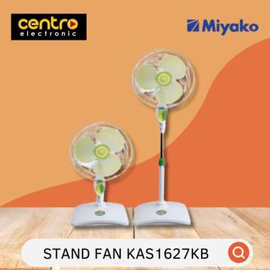 Kipas Angin Berdiri 16 Inch 2In1 Miyako KAS1627KB