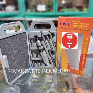 11pcs OBENG KETOK IMPACT DRIVE DRIVER MATA 11 pcs SET IWT PVC BOX