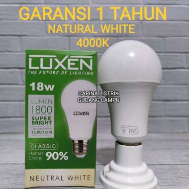 LUXEN CLASSIC LAMPU LED BULB 18W NATURAL WHITE 4000K
