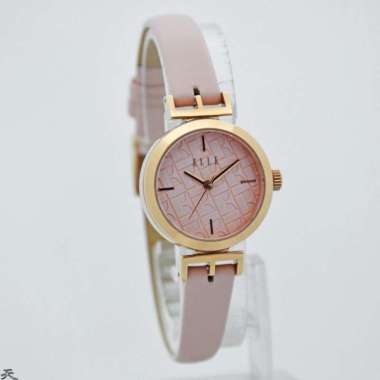 ELLE ELL21064 - Jam Tangan Wanita Kulit Original - Pink