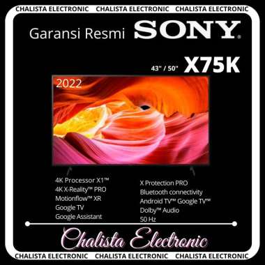 SONY KD-65X75K / KD65X75K / KD 65X75K / 65X75K LED TV 65 inch X75K Smart TV Android TV Ultra HD 4K (HDR) "JAKARTA"