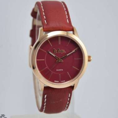 Lee Cooper LC-13L-C - Jam Tangan Wanita Kulit Original - Red