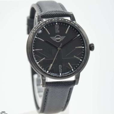 MINI COOPER 160622 - Jam Tangan Pria Kulit Original - Black