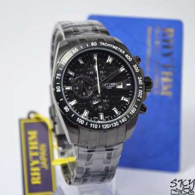 RHYTHM S1407S06 - Jam Tangan Pria Original - Black