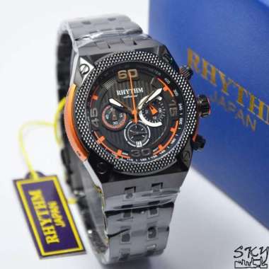 RHYTHM S1412S06 - Jam Tangan Pria Original - Black