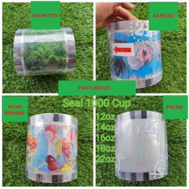 PLASTIK LID CUP SEALER CUP POLOS KARTUN BUAH DAUN TEH PLASTIK SEAL Kartun