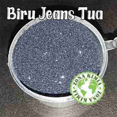 BUBUK GLITTER GLITER WARNA WARNI / slime metalik 30gram gliter kutek biru jeans tua