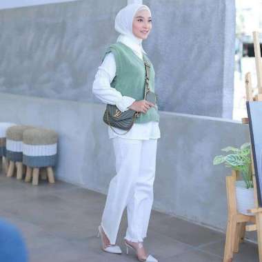 KANI VEST ROMPI BASIC RAJUT | Knit Vest Rompi Rajut | Rajut murah kekinian | ALENA VEST Mint