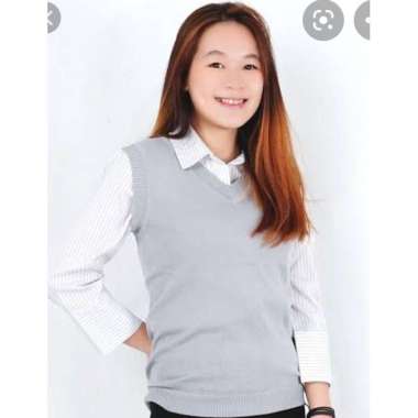 KANI VEST ROMPI BASIC RAJUT | Knit Vest Rompi Rajut | Rajut murah kekinian | ALENA VEST Abu