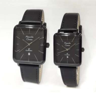 Alexandre Christie Classic Steel 8662LMDL Jam Tangan Pasangan Black