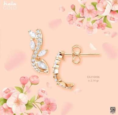 Anting Hala Gold Elok Asri Collection EA210496 ROSE GOLD