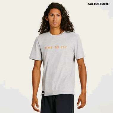 Kaos Hoka Brand Tee SS Men Pria Original M Grey