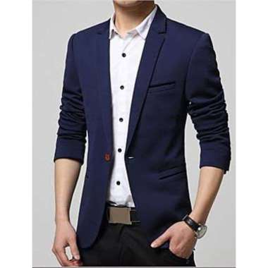 JAS RESMI/JAS PORMAL/JAS BLAZER SLIMPIT LIST PUTIH Navy XXL