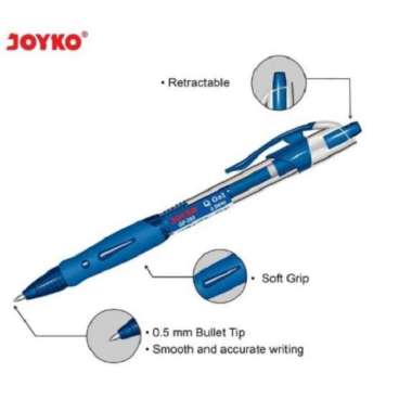 PULPEN GEL JOYKO Q Gel GP-265 / PULPEN JOYKO 0.5 mm [12 pcs] - Biru