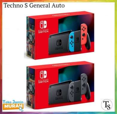 Nintendo Switch Versi Baru - Console Nintendo Switch Neon Grey New animal crossing