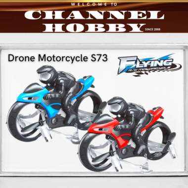 Rc Drone Motorcycle S73 2.4GHz / Rc Drone / Drone Motor / Mainan Anak Multicolor