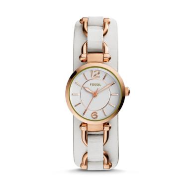 FOSSIL Georgia Artisan Mini Analog Original Jam Tangan Wanita Beige Rose gold