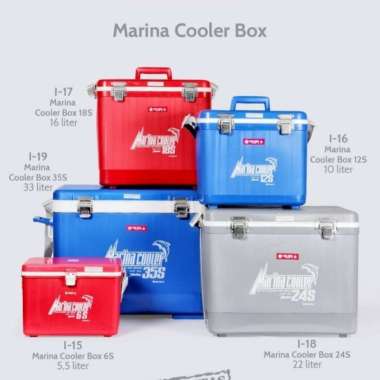 LION STAR - MARINA COOLER BOX 6S-12S-18S-24S-35S / KOTAK ES CREAM marina 24s
