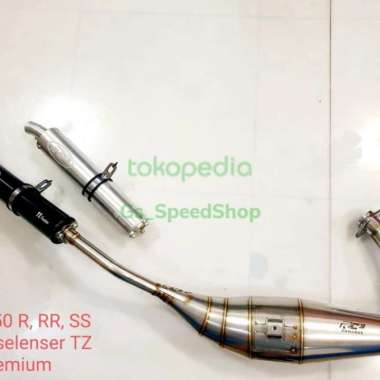 Knalpot Rc3 Ninja 150 Rr R Ss Tipe Leher C Selenser Silencer Tz Selenser Silver