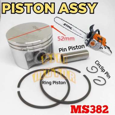 Ms382 Piston assy Seher Komplit Ring Mesin Chain saw Senso stihl sthil