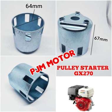 Pully Poli Mangkok Recoil Starter Tarikan Kap Engkol Mesin Gx240 Gx270