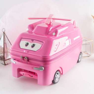Original Character Super Wings Dizzy Koper Roda Anak Troli Trolley Bag