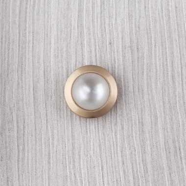 Kancing Baju Pearl Gold 12mm Mewah - Isla Pearl