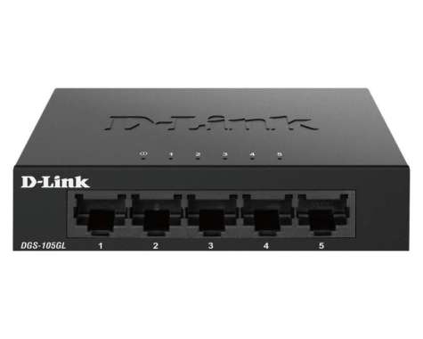 D-LINK DGS-105GL 5-port Gigabit Switch Metal Case Dlink DGS-105 GL