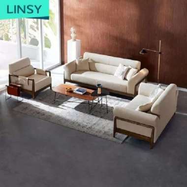 Sofa Retro 321 Seater set Meja Sofa Kayu Jati Lamda