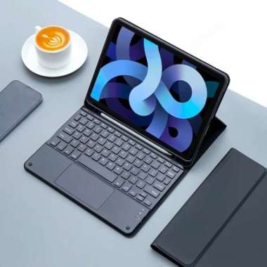 CASE IPAD MINI 6 2021 TOUCHPAD BLUETOOTH KEYBOARD WIRELESS Hitam