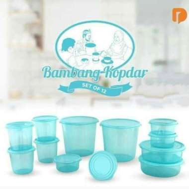 Toples Plastik Bambang Kopdar Set Of 12 Toples Bulat Toples Snack Biru