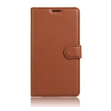 OEM Classic Style Wallet Leather Flip Cover Casing for Xiaomi Redmi Note 8 Pro - Redmi Note 8 Pro COKLAT