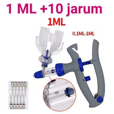 Suntikan otomatis 1 ml alat vaksin ayam 1 ml + 10 jarum