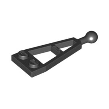 LEGO PARTS 4274405 - Plate 1x2x4 with Ball Black